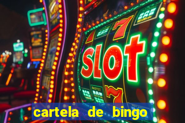 cartela de bingo pra imprimir